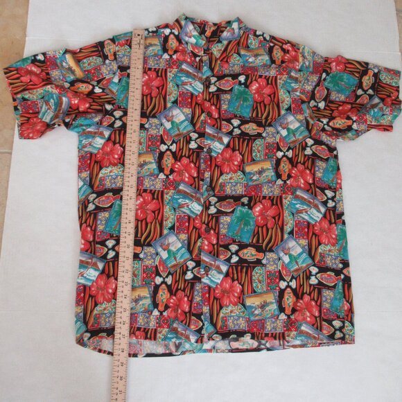 NEW REYN SPOONER HAWAIIAN SHIRT LIMITED EDITION Size L BUTTON UP SHIRT MULTICOLO - Picture 7 of 9